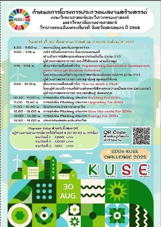 การประกวดผลงานสร้างสรรค์ SDGs-KUSE Challenge 2025